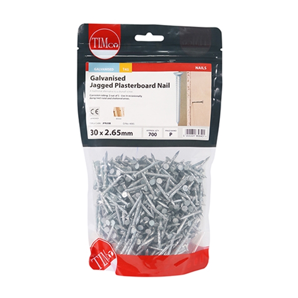 TIMcoJagged Plasterboard Nails Galvanised