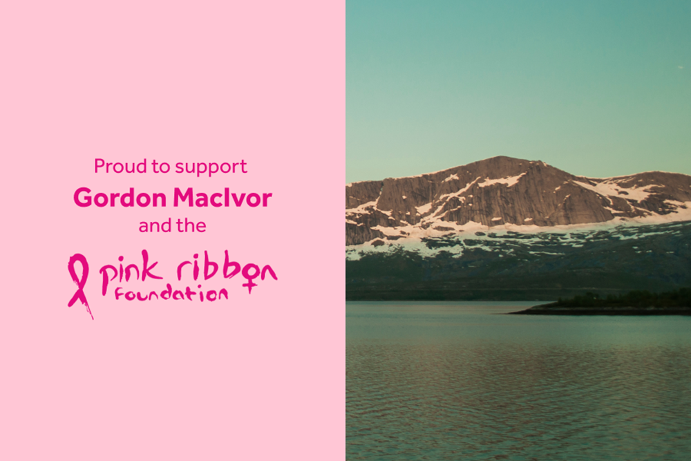 Gordon’s fundraiser for ‘The Pink Ribbon Foundation’